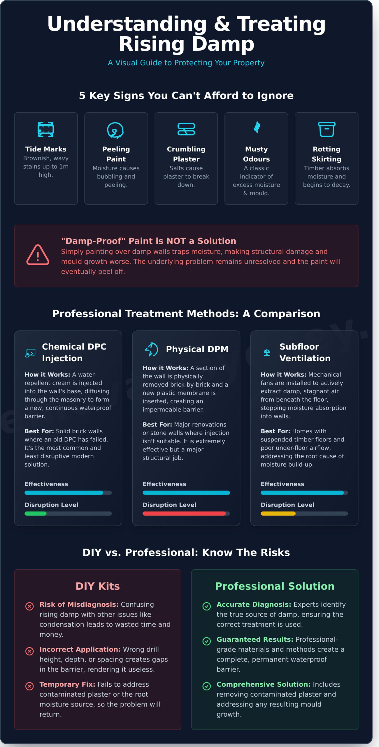 Rising Damp Treatment: Your Complete Guide for Sydney Homes - Infographic