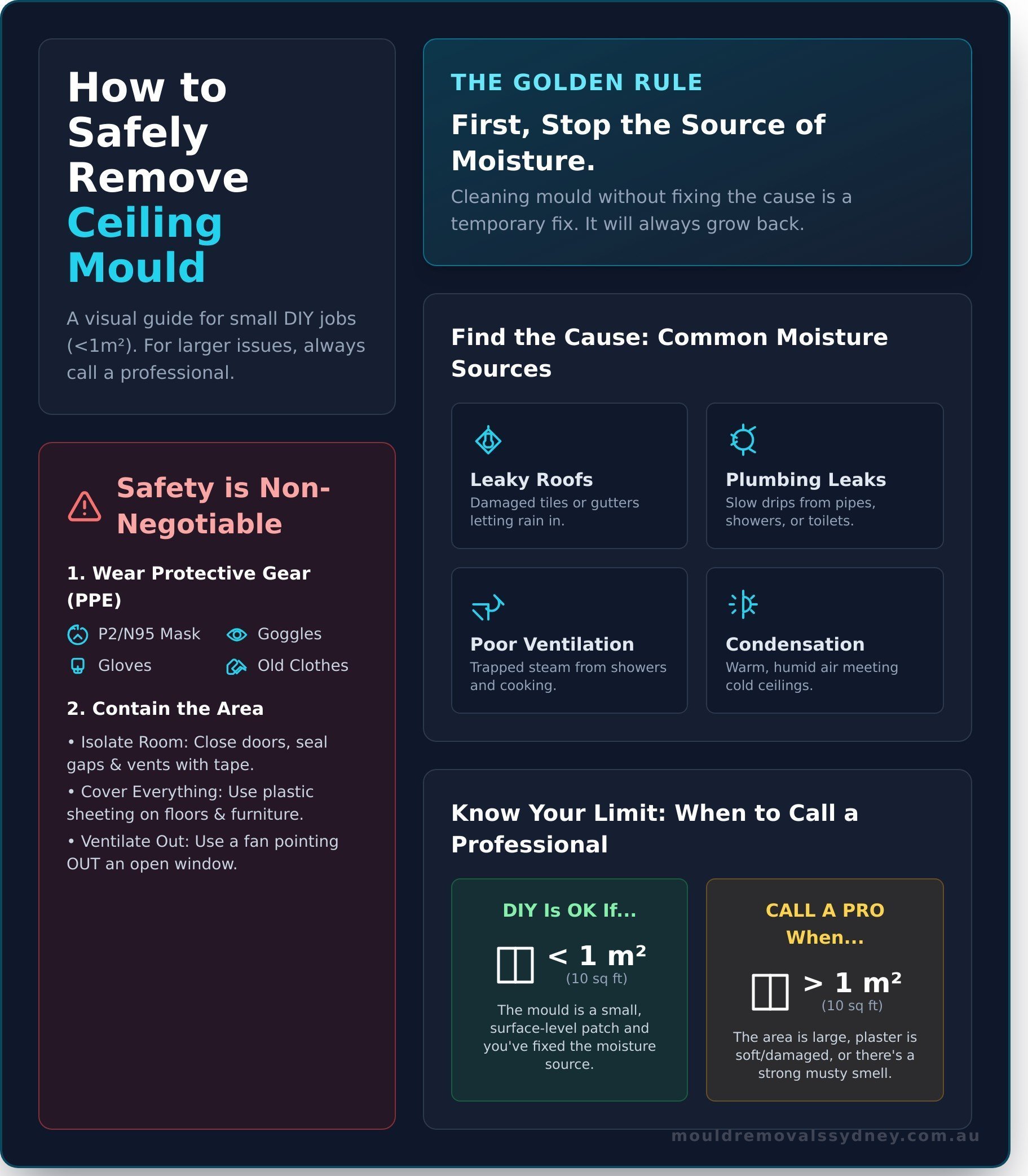 How to Remove Mould From Your Ceiling: A Step-by-Step Guide