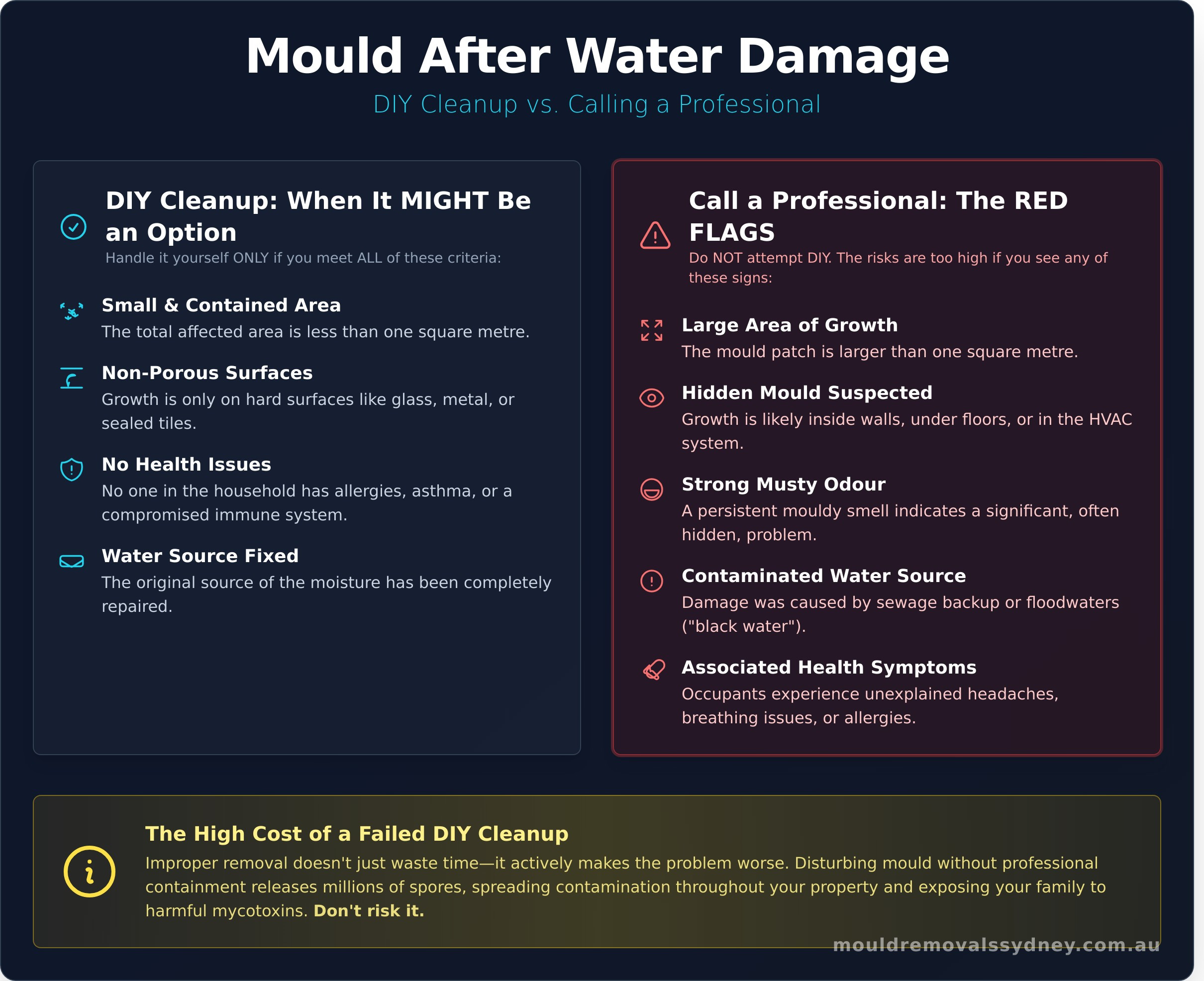 Mold Cleanup After Water Damage: Your Complete 2026 Guide - Infographic