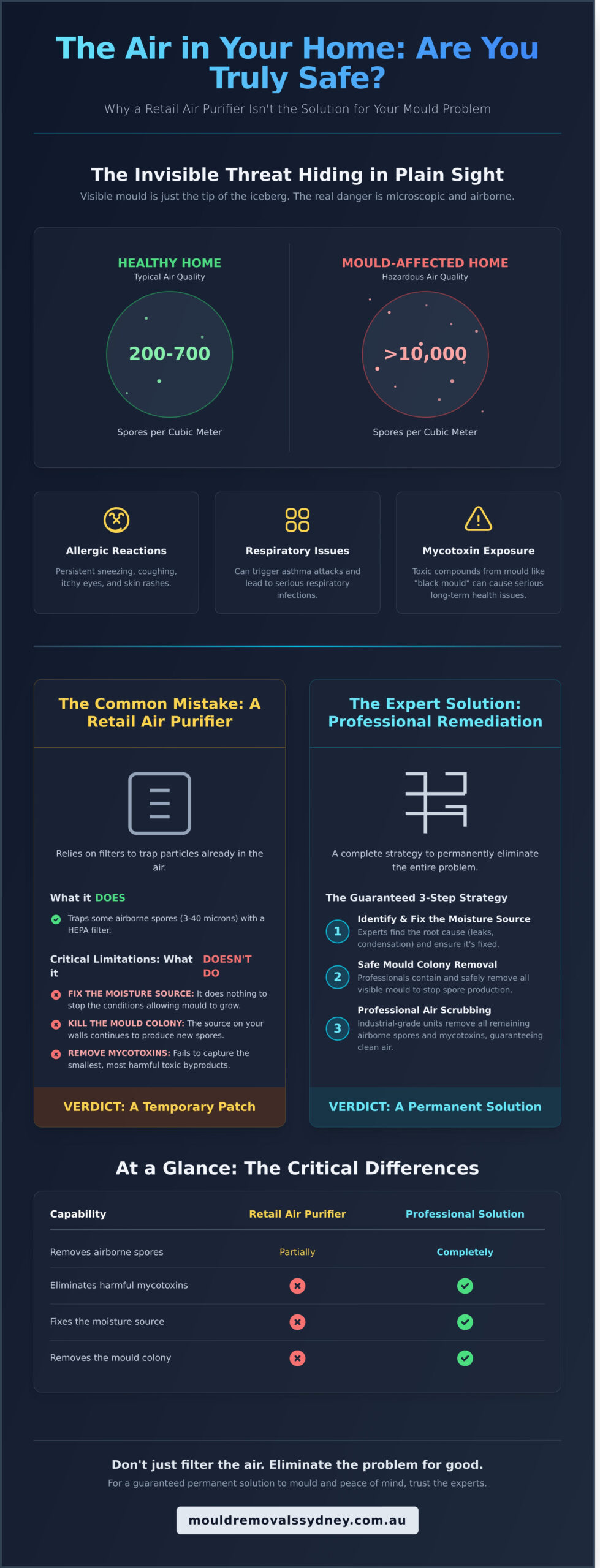 Air Purification for Mould Spores: A Complete Sydney Homeowner’s Guide - Infographic
