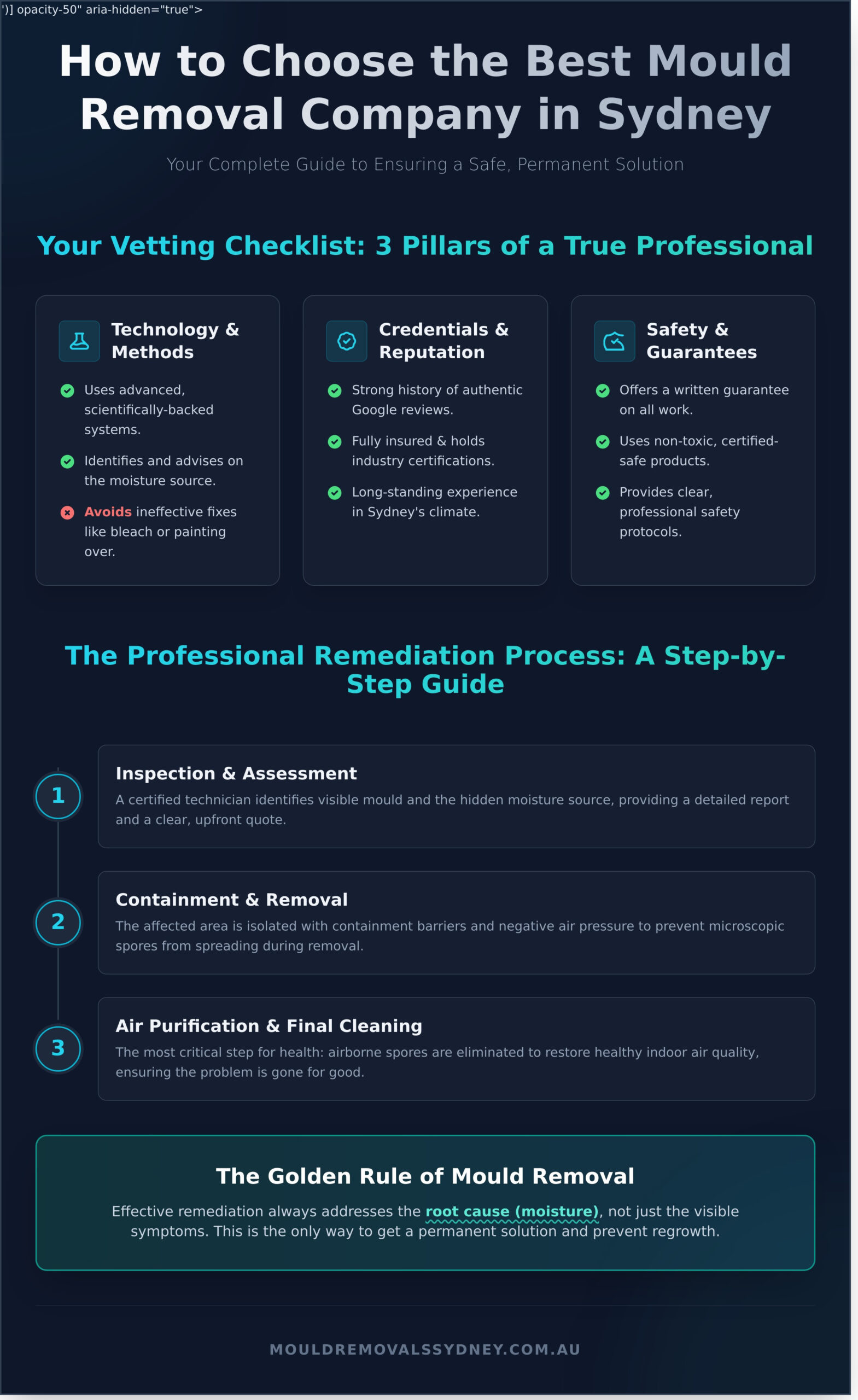 Finding the Best Mould Removal Company in Sydney: A Complete Guide - Infographic