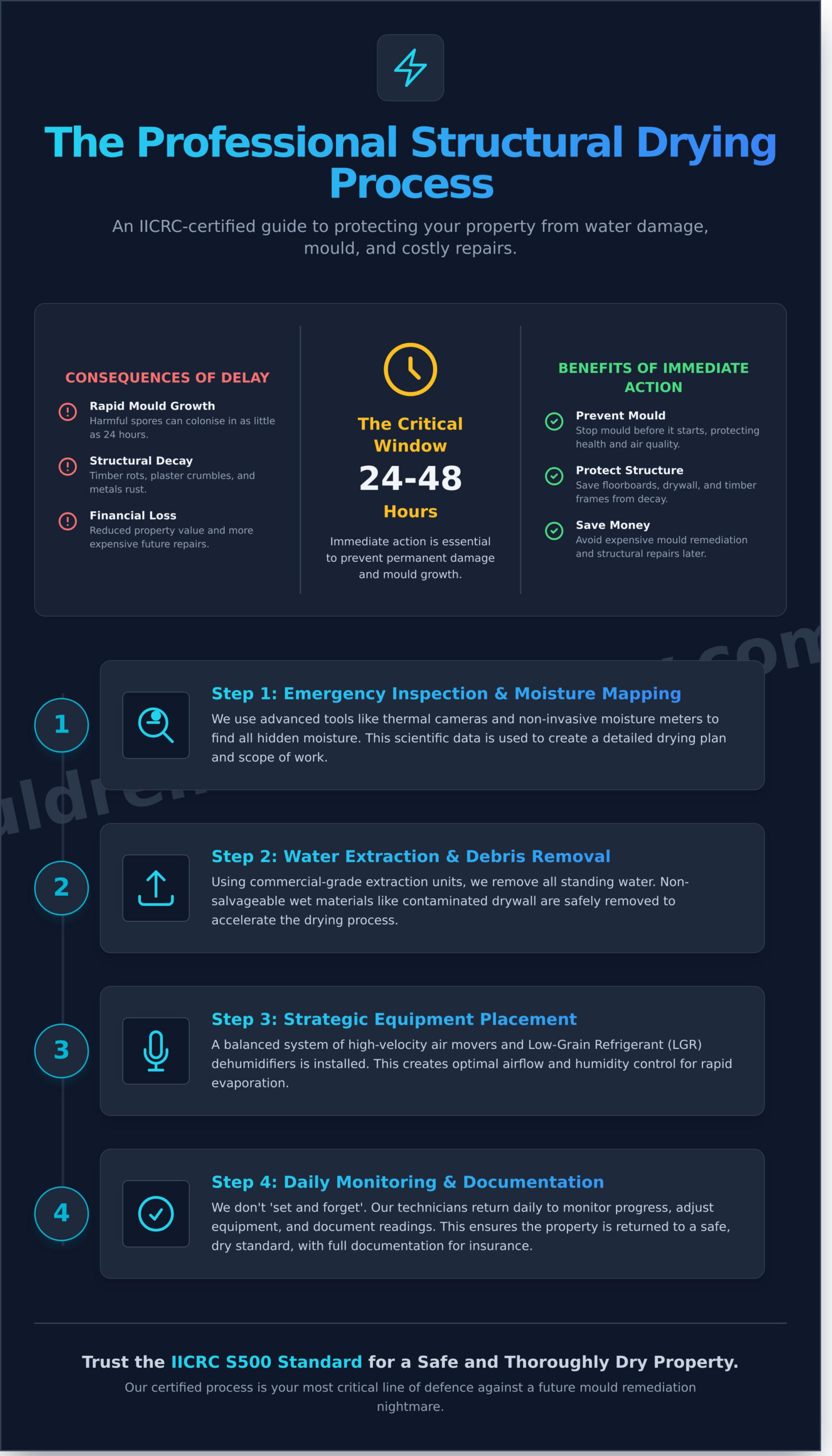 Professional Structural Drying Services in Sydney - Infographic