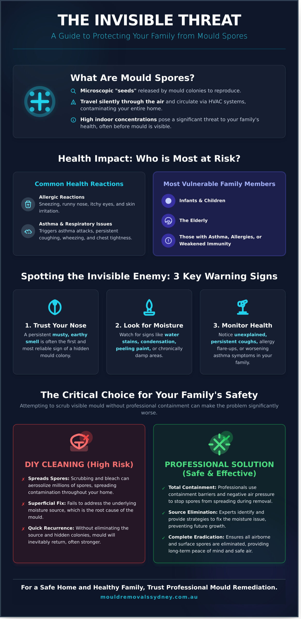 Protecting Your Family From Mould Spores: A Complete Guide - Infographic