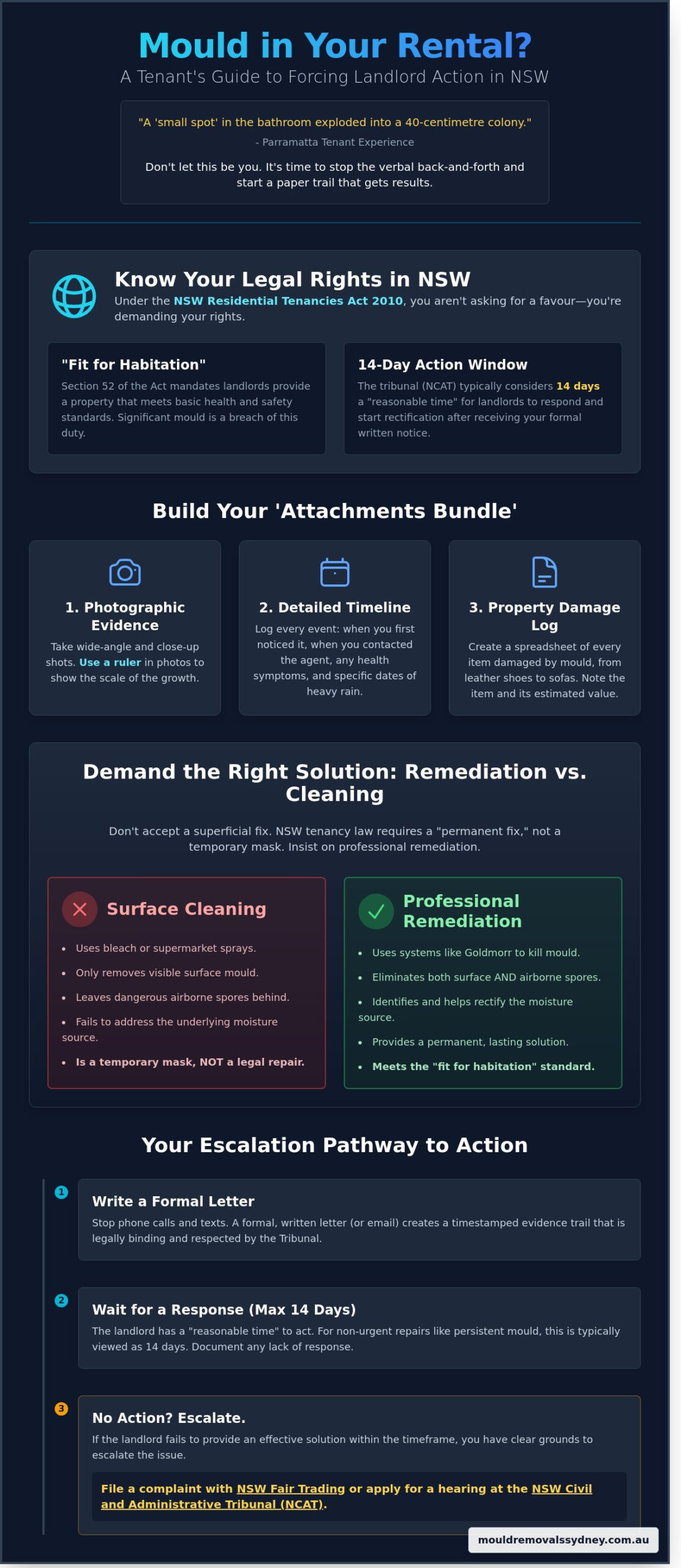 How to Write a Letter to Your Landlord About Mould: Template & NSW Tenant Guide