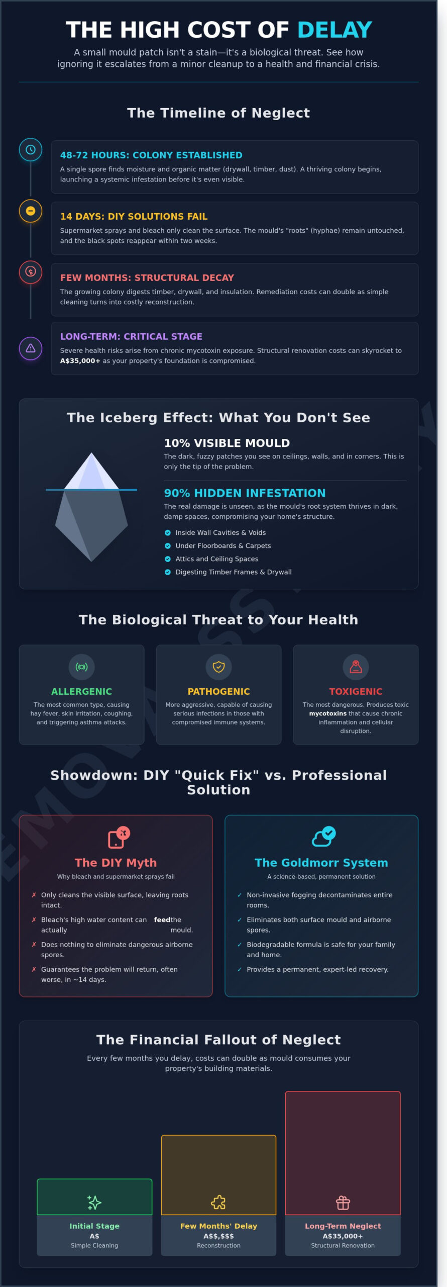Long Term Effects of Ignoring Mould: The Hidden Costs to Your Health and Home