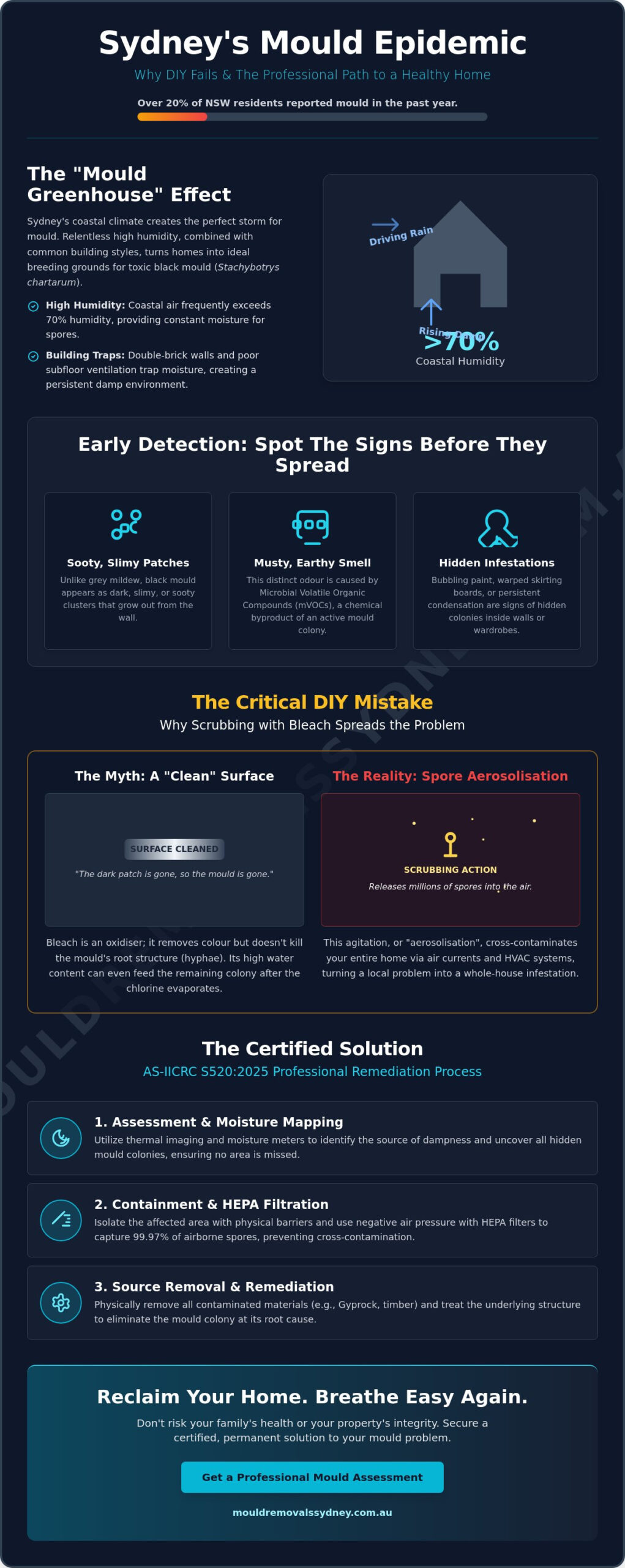 Black Mould Removal Sydney: The Complete 2026 Professional Remediation Guide