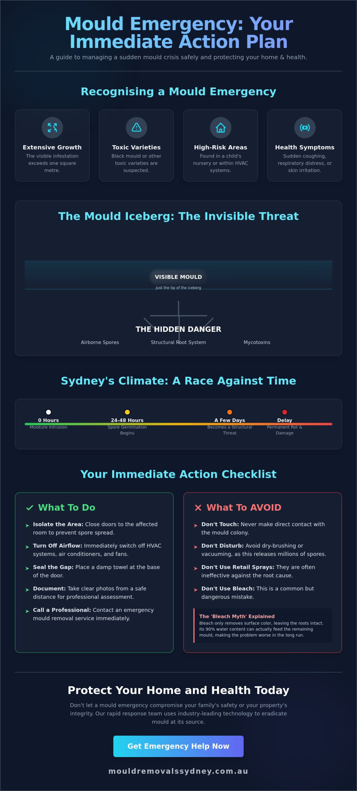 Emergency Mould Removal Sydney: What to Do When Panic Hits
