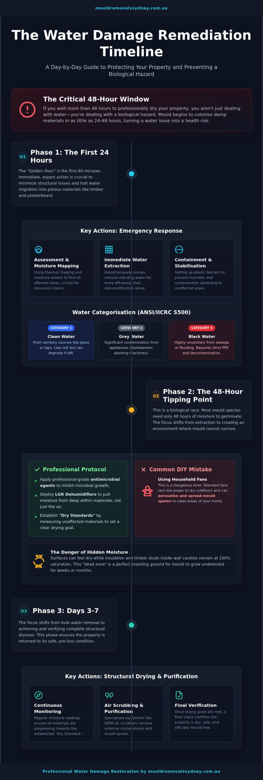 Water Damage Remediation Timeline: What to Expect in the First 7 Days