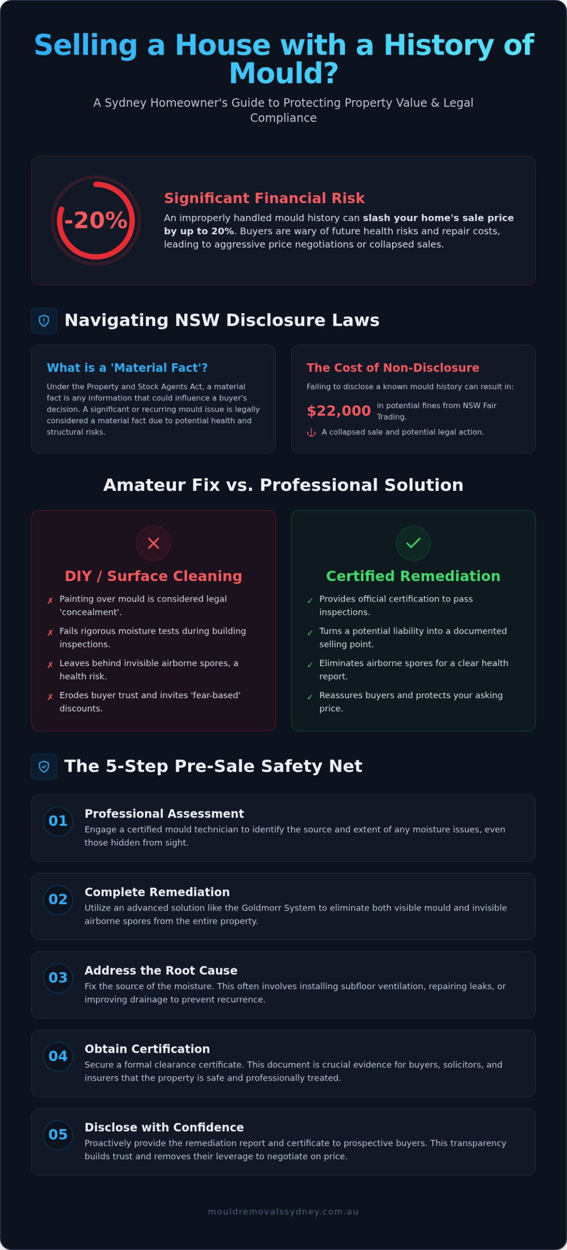 Selling a House with a History of Mould: A Seller’s Guide to Disclosure and Remediation