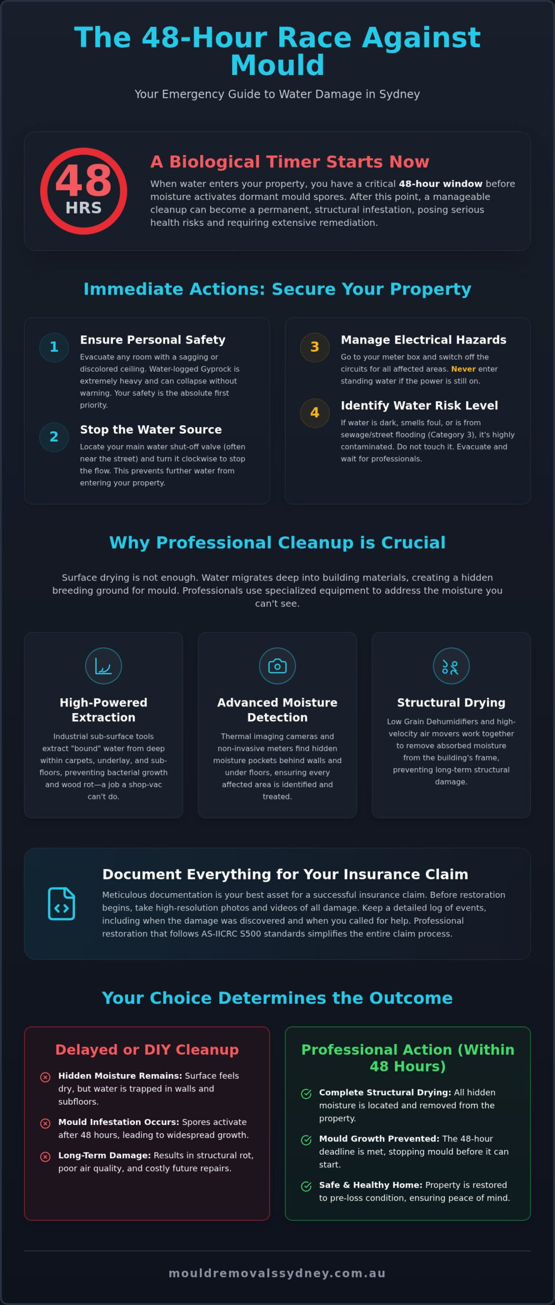Emergency Water Damage Cleanup Sydney: The 48-Hour Window to Save Your Property